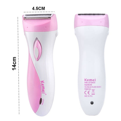 KEMEI Women's Shaver Epilator Electric Rechargeable Lady Shaving Trimmer Hair Removal KM-3018 女士电动剃毛器