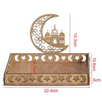 Wooden Pendant EID Mubarak 2025 Ramadan Decoration For Home Kareem Ramadan And Eid Decor Eid AL Adha Islamic Muslim