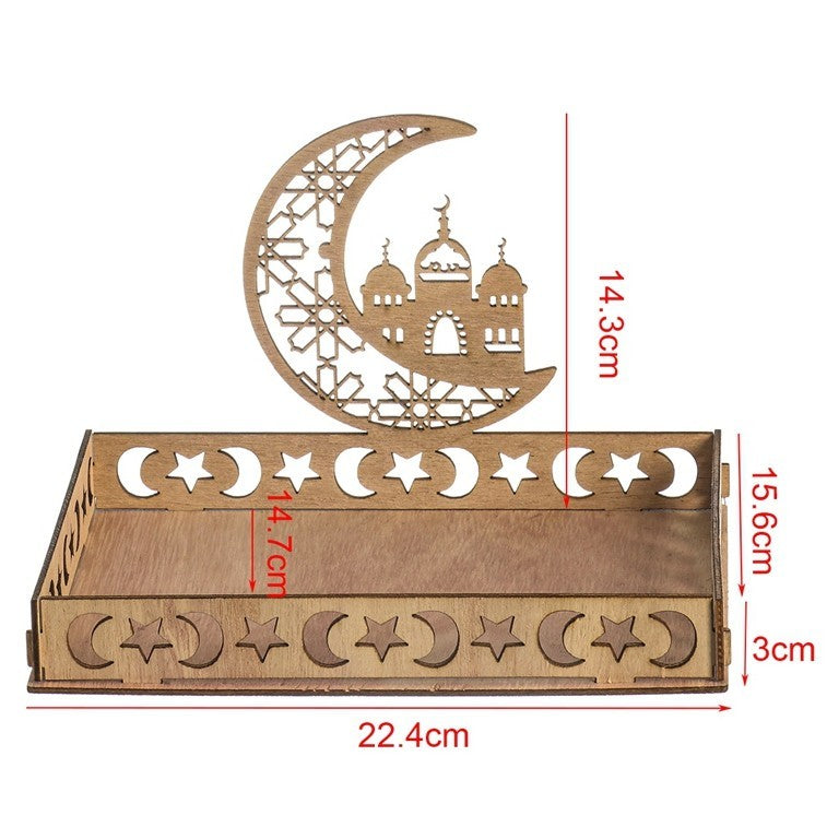 Wooden Pendant EID Mubarak 2025 Ramadan Decoration For Home Kareem Ramadan And Eid Decor Eid AL Adha Islamic Muslim