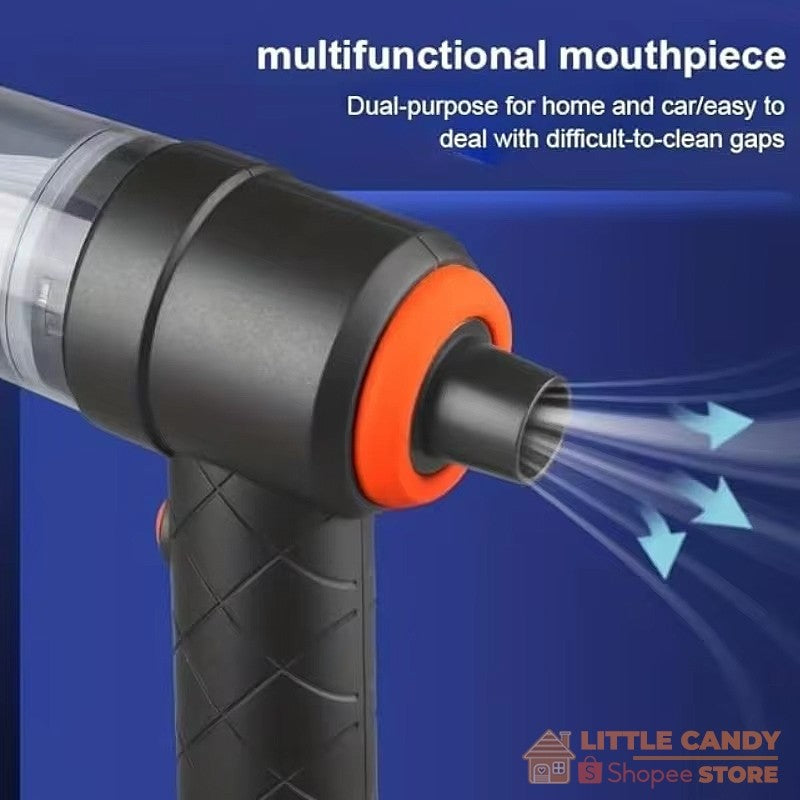 READY STOCK! 2 in 1 /4 in 1 /6 in 1 Mini Wireless Car Vacuum Strong Suction & Blow Cordless Mini Vacuum Cleaner 无线车载吸尘器
