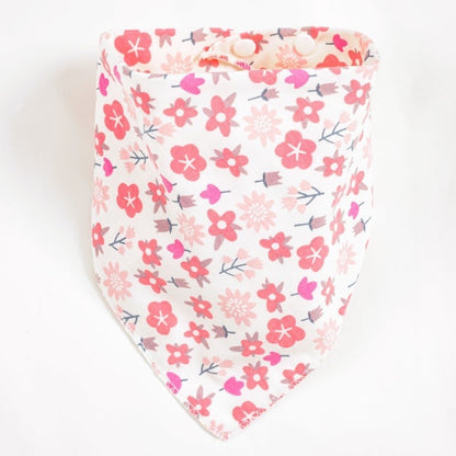 READY STOCK!!!Baby Kids Triangle Towel Baby Cotton Toddler Towel Baby Bib With Button Bibik Bayi 343