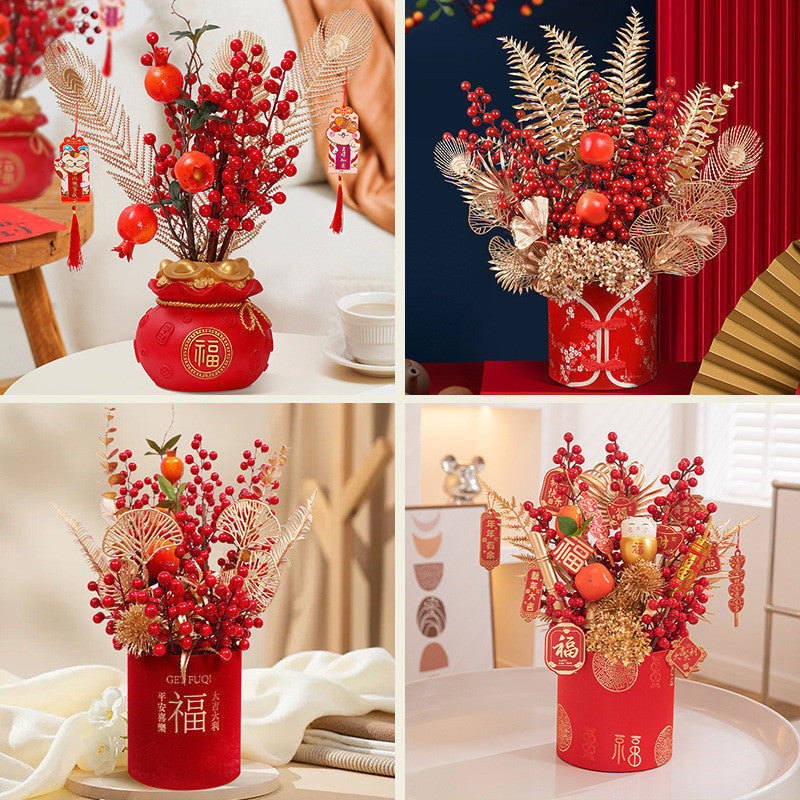 2025 New Year's Blessing Barrel Decoration Spring Festival Decoration Supplies 2025蛇年福桶新年装饰春节布置用品