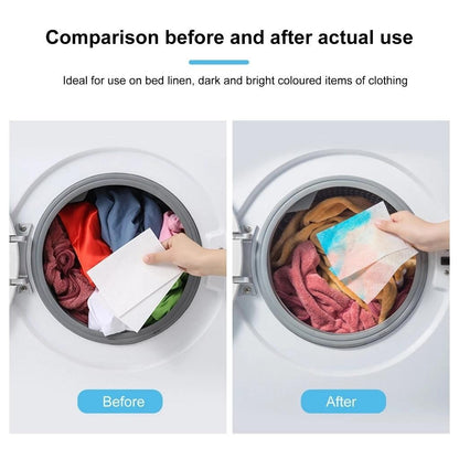 READY STOCK 50pcs Anti Dye Sheet Mix Color Proof Absorption Sheet Anti Dyed Cloth Laundry Paper 防串染洗衣吸色片