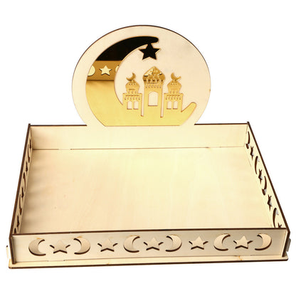 Wooden Pendant EID Mubarak 2025 Ramadan Decoration For Home Kareem Ramadan And Eid Decor Eid AL Adha Islamic Muslim