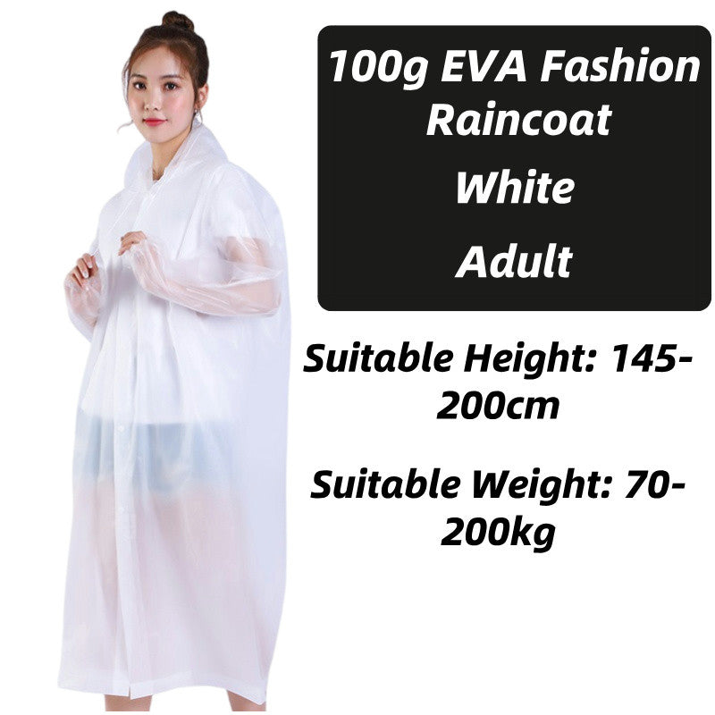 READY STOCK‼️ Unisex EVA Raincoat Foldable Waterproof Hoodie Poncho Jas Hujan Tebal Outdoor  雨衣