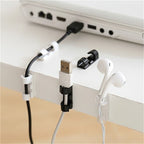 [READY STOCK] 20Pcs Cable Organizer Clips Desktop Wire USB Management Cord Holder Klip Pengurus Kabel USB充电线/数据线管理固定扣