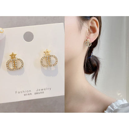 【Ready Stock】 Korean Fashion Women Earring Sliver 925 Needle Elegant Fashion Pearl Drop Earrings-ERB 韩版时尚 925银针珍珠耳环