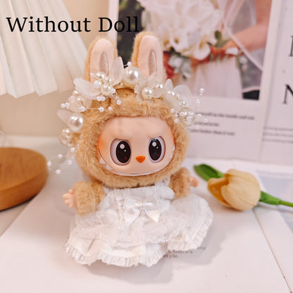 【Ready Stock】 LABUBU The  Exciting Macaroon / Sitting Posture Party Doll Clothes Accessories Set Not Original 拉布布配件