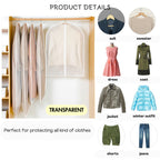 READY STOCK! Clothes Dust Cover Garment Bag Plastic Clothes Blazer Bag suit coat cloth cover 衣物防尘罩