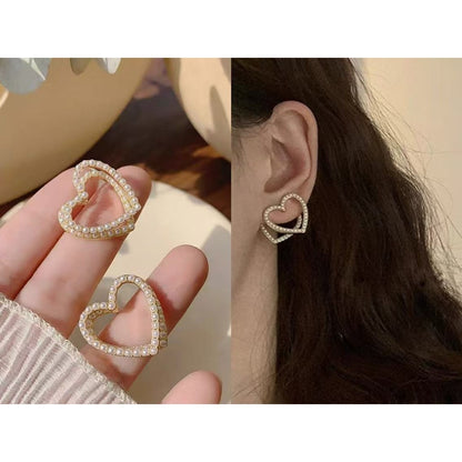 【Ready Stock】 Korean Fashion Women Earring Sliver 925 Needle Elegant Fashion Pearl Drop Earrings-ERB 韩版时尚 925银针珍珠耳环