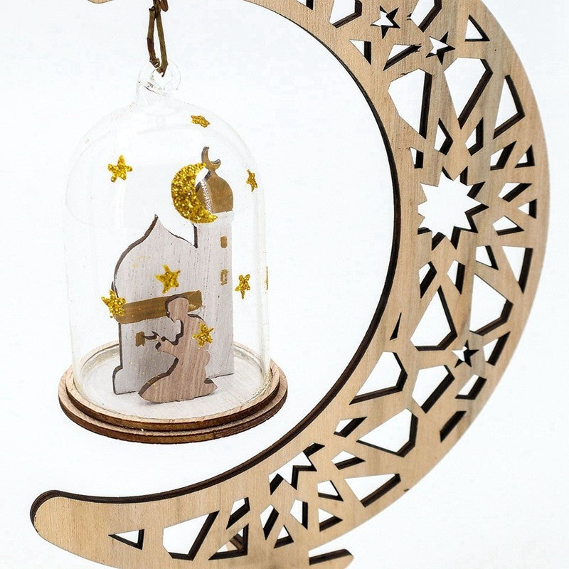 Wooden Moon Lantern Ornaments, Handicrafts, Home Decorations, Craft Gifts And Decorations