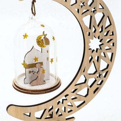 Wooden Moon Lantern Ornaments, Handicrafts, Home Decorations, Craft Gifts And Decorations