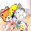 Creative Cute Cartoon Pattern Portable Mini Plastic Handheld Fan with Many Interesting Shapes for Party Favors