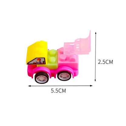 Mini Educational Toy For 2-6 Year Old Boys DIY Building Blocks Assembly Toys Construction Truck Birthday Party Gift