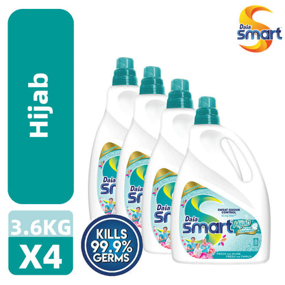 【READY STOCK】Daia Smart All-In Softergent Liquid Detergent 3.6kg 1 Box of 4 Bottle