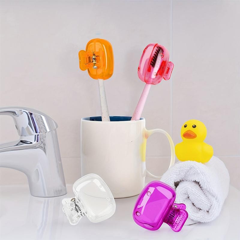 【READY STOCK】Toothbrush Head Cover | Portable Travel Toothbrush Cap | Hygienic Dustproof Toothbrush Protector 牙刷头保护套