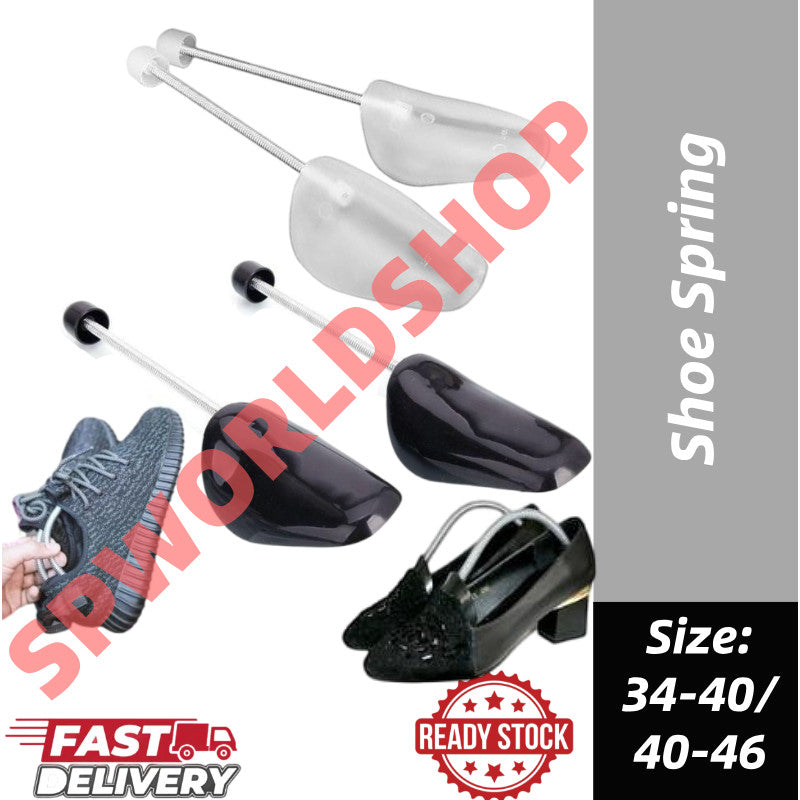 READY STOCK!!! Shoe Spring Stretcher Adjustable Shoe Shaper Holder Shoe Support Tree for Men & Women Anti-Deformation 鞋撑