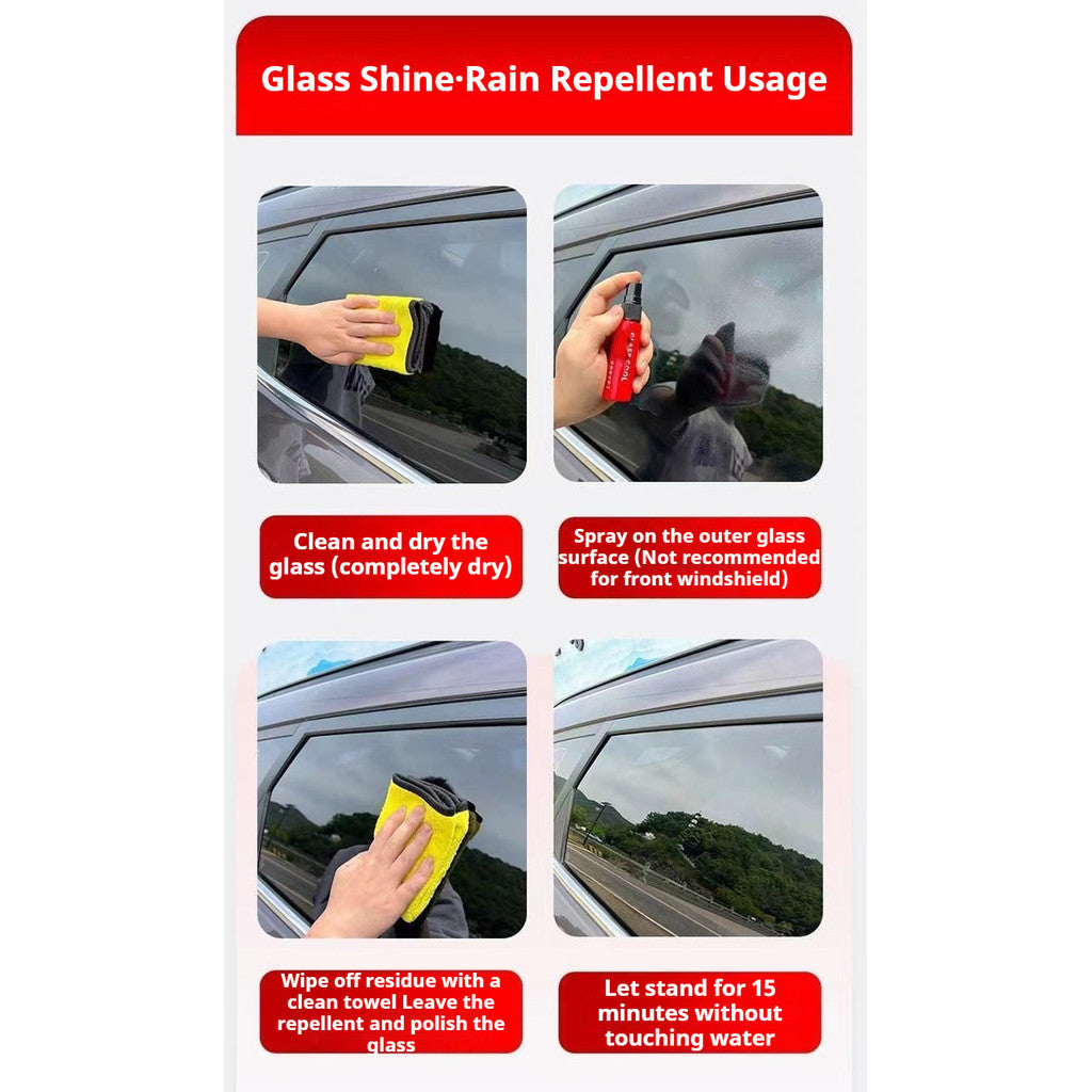 READY STOCK!!! Car Glass Rain Repellent Spray | Water Repellent Coating | Anti-Fog & Waterproof Cleaner 玻璃爽防雨驱水剂