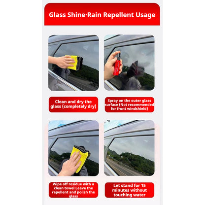 READY STOCK!!! Car Glass Rain Repellent Spray | Water Repellent Coating | Anti-Fog & Waterproof Cleaner 玻璃爽防雨驱水剂