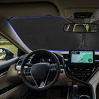 READY STOCK!!! Car Sunshade Reflective Laser Windshield Sun Shade UV Protection Foldable Sun Block Cover 镭射汽车遮阳挡
