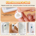 【READY STOCK】No-Drill Magnetic Remote Control Holder | Strong Adhesive Wall Mount Storage 免打孔遥控器磁吸贴