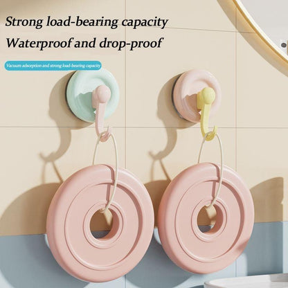 【READY STOCK】Dopamine Suction Hook | Colorful Strong Adhesive Hook | No-Drill Removable Bathroom & Kitchen Hook 多巴胺吸盘挂钩
