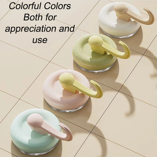 【READY STOCK】Dopamine Suction Hook | Colorful Strong Adhesive Hook | No-Drill Removable Bathroom & Kitchen Hook 多巴胺吸盘挂钩