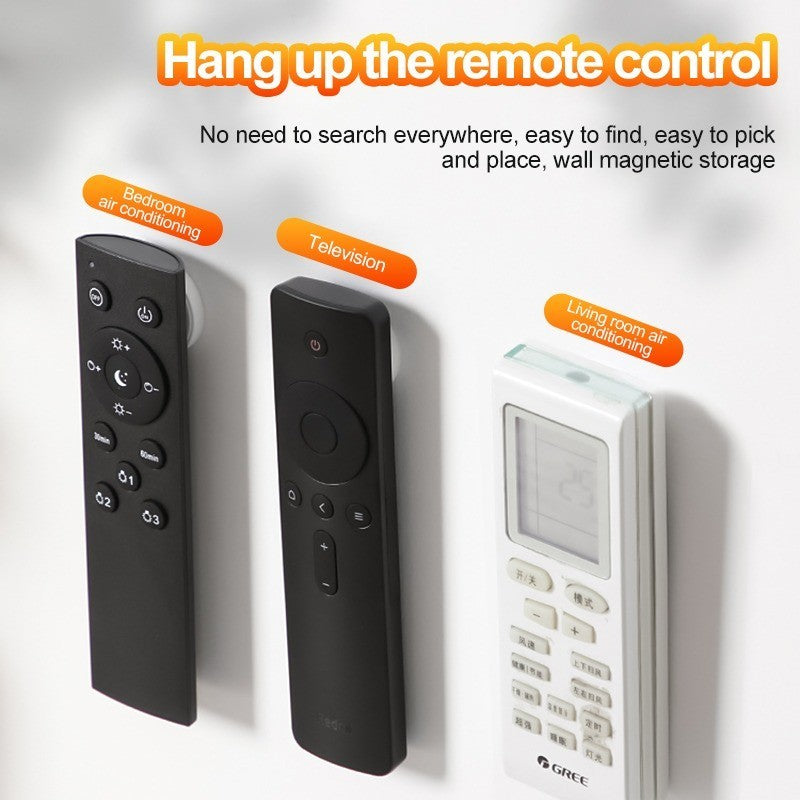 【READY STOCK】No-Drill Magnetic Remote Control Holder | Strong Adhesive Wall Mount Storage 免打孔遥控器磁吸贴