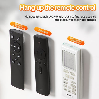 【READY STOCK】No-Drill Magnetic Remote Control Holder | Strong Adhesive Wall Mount Storage 免打孔遥控器磁吸贴