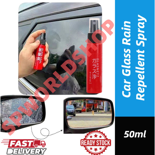 READY STOCK!!! Car Glass Rain Repellent Spray | Water Repellent Coating | Anti-Fog & Waterproof Cleaner 玻璃爽防雨驱水剂