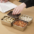 【READY STOCK】Stainless Steel Storage Box | Bekas Simpan Makanan 304 Organizer Crisper Fresh-Keeping with Lid Seal 保鲜收纳盒