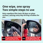 READY STOCK!!! Car Glass Rain Repellent Spray | Water Repellent Coating | Anti-Fog & Waterproof Cleaner 玻璃爽防雨驱水剂