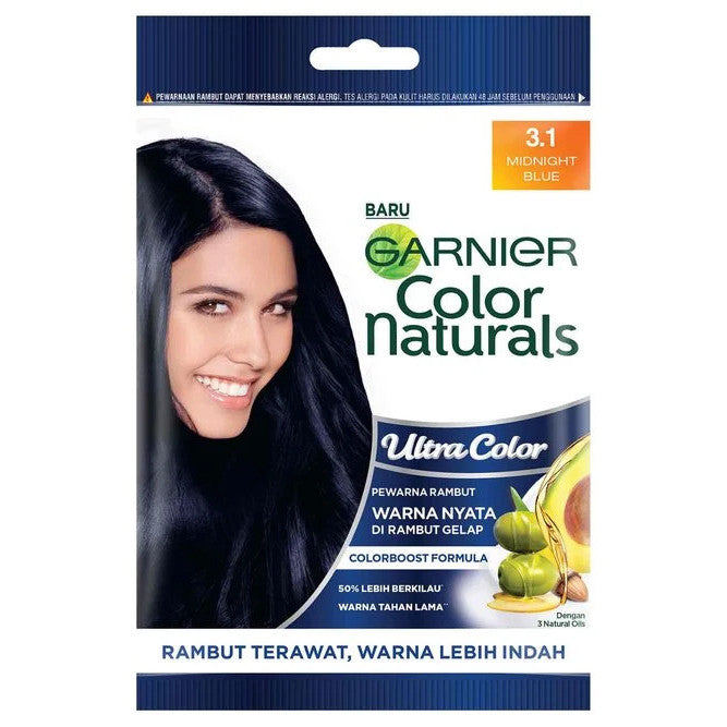READY STOCK!!! Garnier Color Naturals | Long-Lasting Nourishing Cream Hair Color with Natural Oils | Grey Coverage