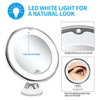 READY STOCK!!! Suction Cup Makeup Mirror with LED Light | Portable & Brightness Adjustable Makeup Mirror 吸盘式化妆镜 带LED补光灯
