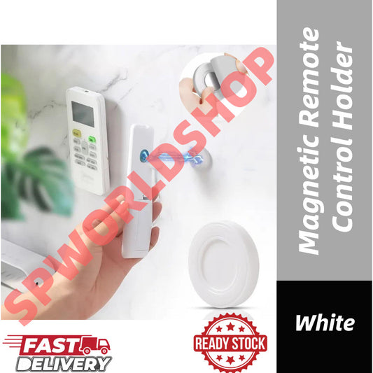 【READY STOCK】No-Drill Magnetic Remote Control Holder | Strong Adhesive Wall Mount Storage 免打孔遥控器磁吸贴