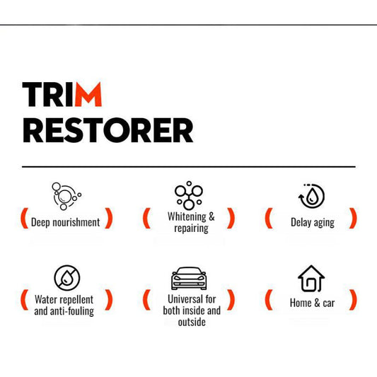 READY STOCK!!! Trin Restorer | Multi-Purpose Car Plastic & Leather Restorer | Dashboard & Trim Shine Cleaner 塑料件镀晶剂