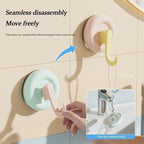 【READY STOCK】Dopamine Suction Hook | Colorful Strong Adhesive Hook | No-Drill Removable Bathroom & Kitchen Hook 多巴胺吸盘挂钩
