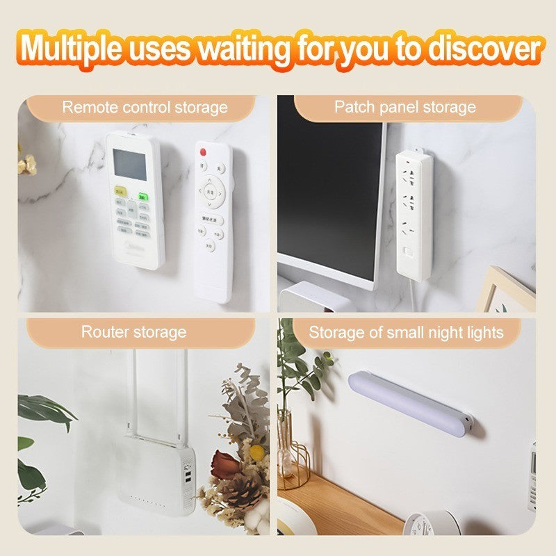【READY STOCK】No-Drill Magnetic Remote Control Holder | Strong Adhesive Wall Mount Storage 免打孔遥控器磁吸贴