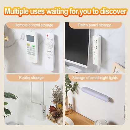 【READY STOCK】No-Drill Magnetic Remote Control Holder | Strong Adhesive Wall Mount Storage 免打孔遥控器磁吸贴