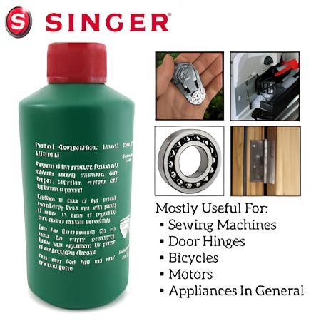 SINGER All Purpose Oil (80ml) | Professional Lubricant for Sewing Machine, Door Hinge & Tools | Anti-Rust & Silent Motion 胜家万能润滑油 针车油 防锈静音