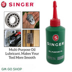 SINGER All Purpose Oil (80ml) | Professional Lubricant for Sewing Machine, Door Hinge & Tools | Anti-Rust & Silent Motion 胜家万能润滑油 针车油 防锈静音