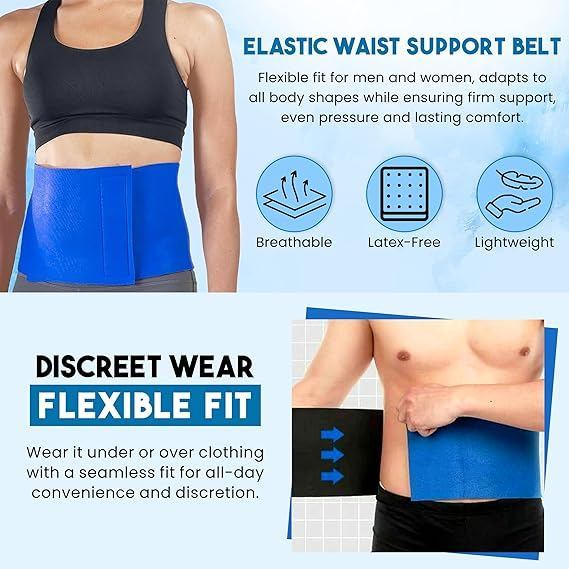 Aesthetic & Fit [SAUNA EFFECT] 燃脂黑科技 | 桑拿感速汗腰带：稳固支撑，重塑曲线 Professional Fat-Burning Belt | Lumbar Support & Slimming Fit