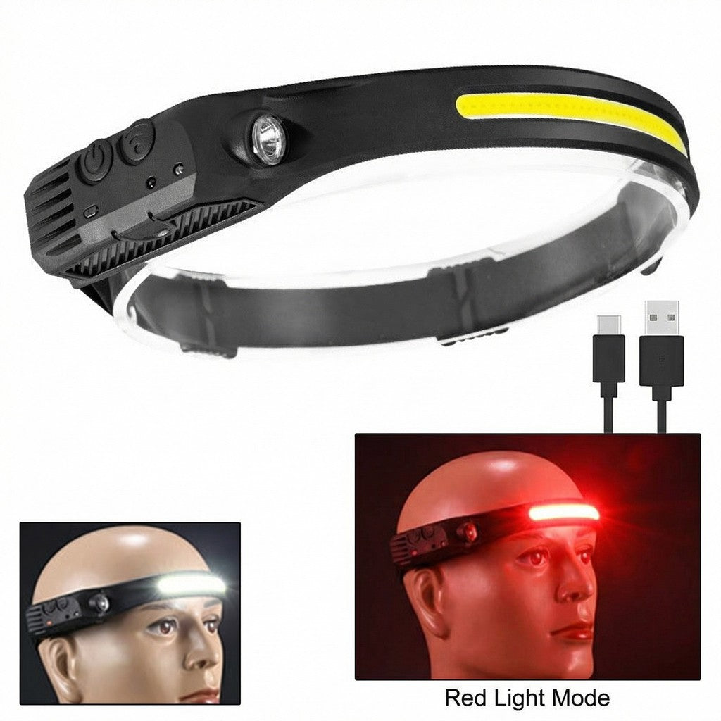 Aesthetic & Functional [FREE HANDS] 随行光影 | 智能感应超广角头灯：挥手即亮，轻盈无感 Wave-Sensing Wide Beam Headlight | Lightweight Night Gear