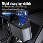 120W MAX PRO | 伸缩式超级快充：Type-C 双口输出 | 适配华为/iPhone/安卓 120W Super Fast Retractable Car Charger | Dual Port Intelligent Power