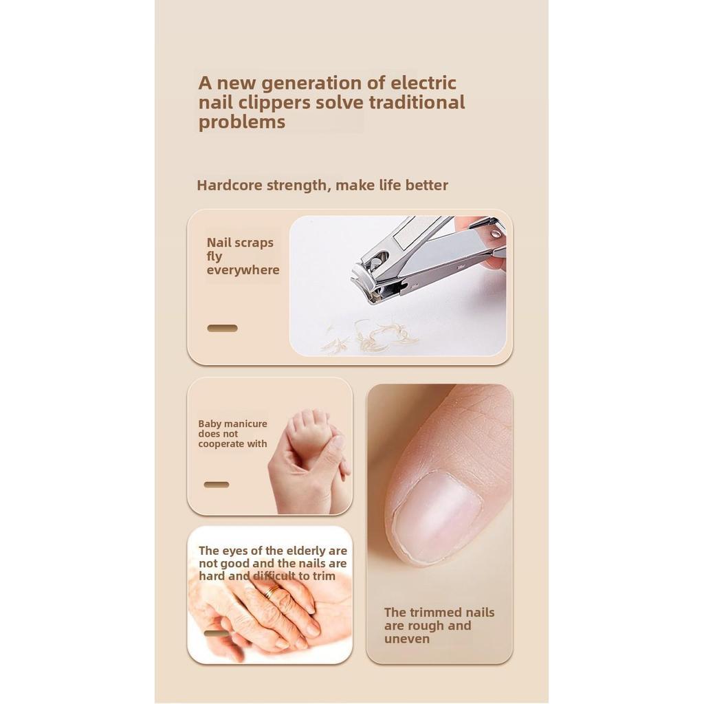 零感修磨 | X-09 智能电动磨甲器：温和静音，全家适用 Whisper-Quiet Electric Nail Trimmer | Gentle for Tiny Nails & Seniors