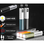 High-Performance & Reliable [NIGHT GUARD] 破暗者 | 强光变焦手电：数显电量、远近兼顾 | 户外安全必备 High-Lumen Zoomable Flashlight | LED Battery Indicator & Type-C Fast Charge