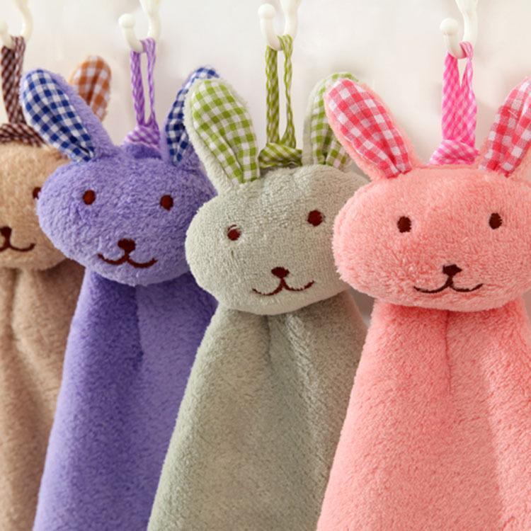 BUNNY CARE | 萌兔挂式擦手巾：加厚超吸水、速干不掉毛 | 厨卫通用 Premium Bunny Hanging Towel | High-Absorbency & Lint-Free Design