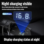 120W MAX PRO | 伸缩式超级快充：Type-C 双口输出 | 适配华为/iPhone/安卓 120W Super Fast Retractable Car Charger | Dual Port Intelligent Power