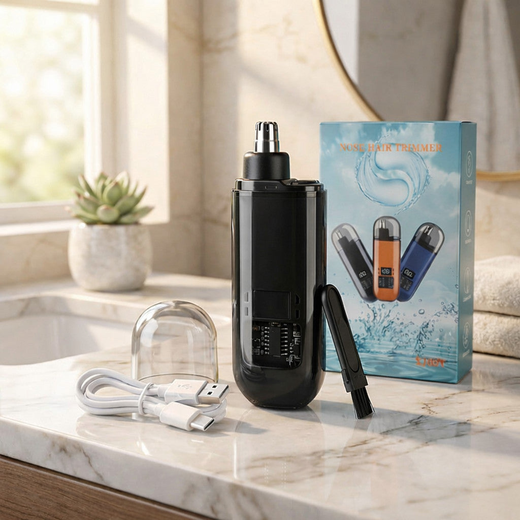 SJ005 PRO TRIMMER | 多功双向旋转刀头 | USB 快充 | 安全不伤鼻腔 Multi-Purpose Nose & Ear Trimmer | Safe 360° Rotating Blade System
