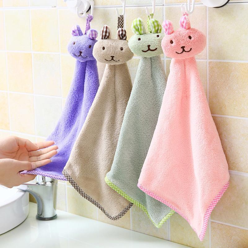 BUNNY CARE | 萌兔挂式擦手巾：加厚超吸水、速干不掉毛 | 厨卫通用 Premium Bunny Hanging Towel | High-Absorbency & Lint-Free Design